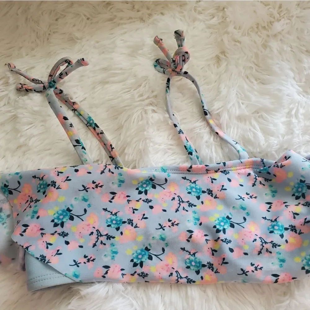Girl's Floral Two Piece Bikini Size XS (4/5)
